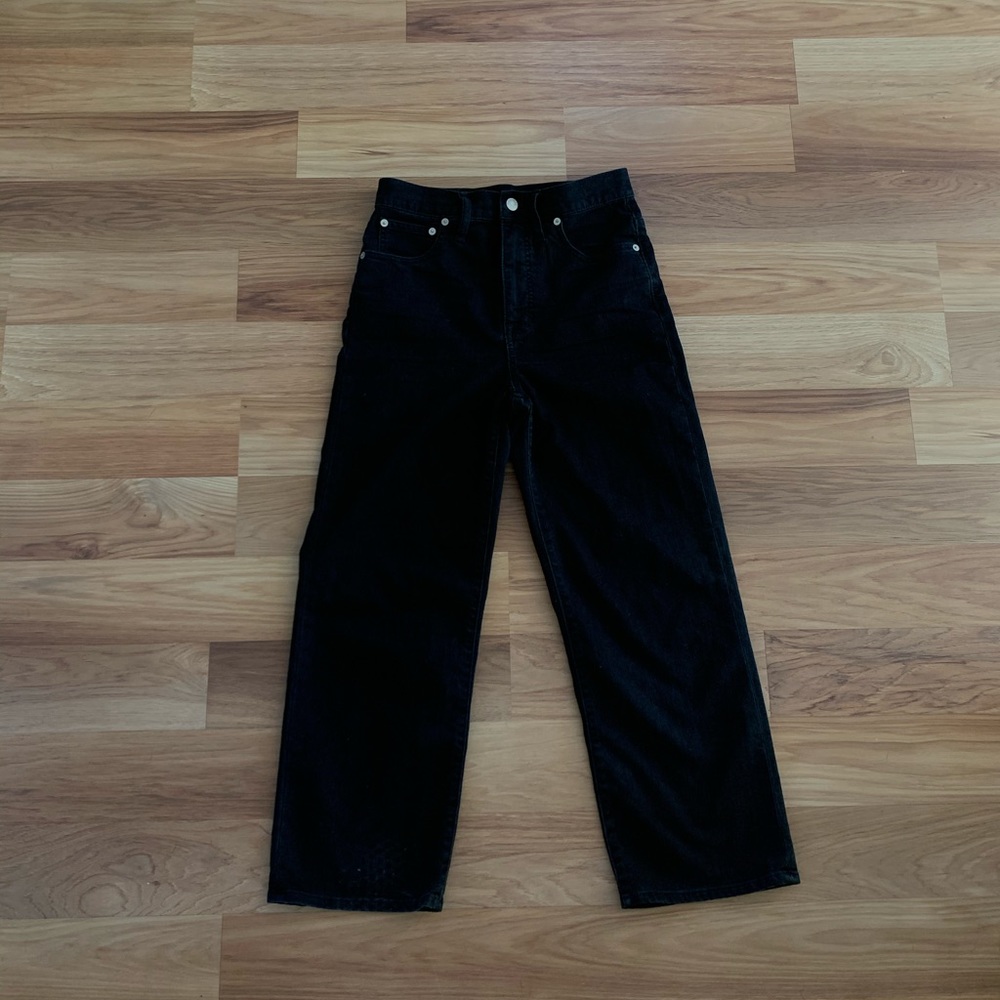 Madewell Slim Wide-Leg Crop in Lunar Wash